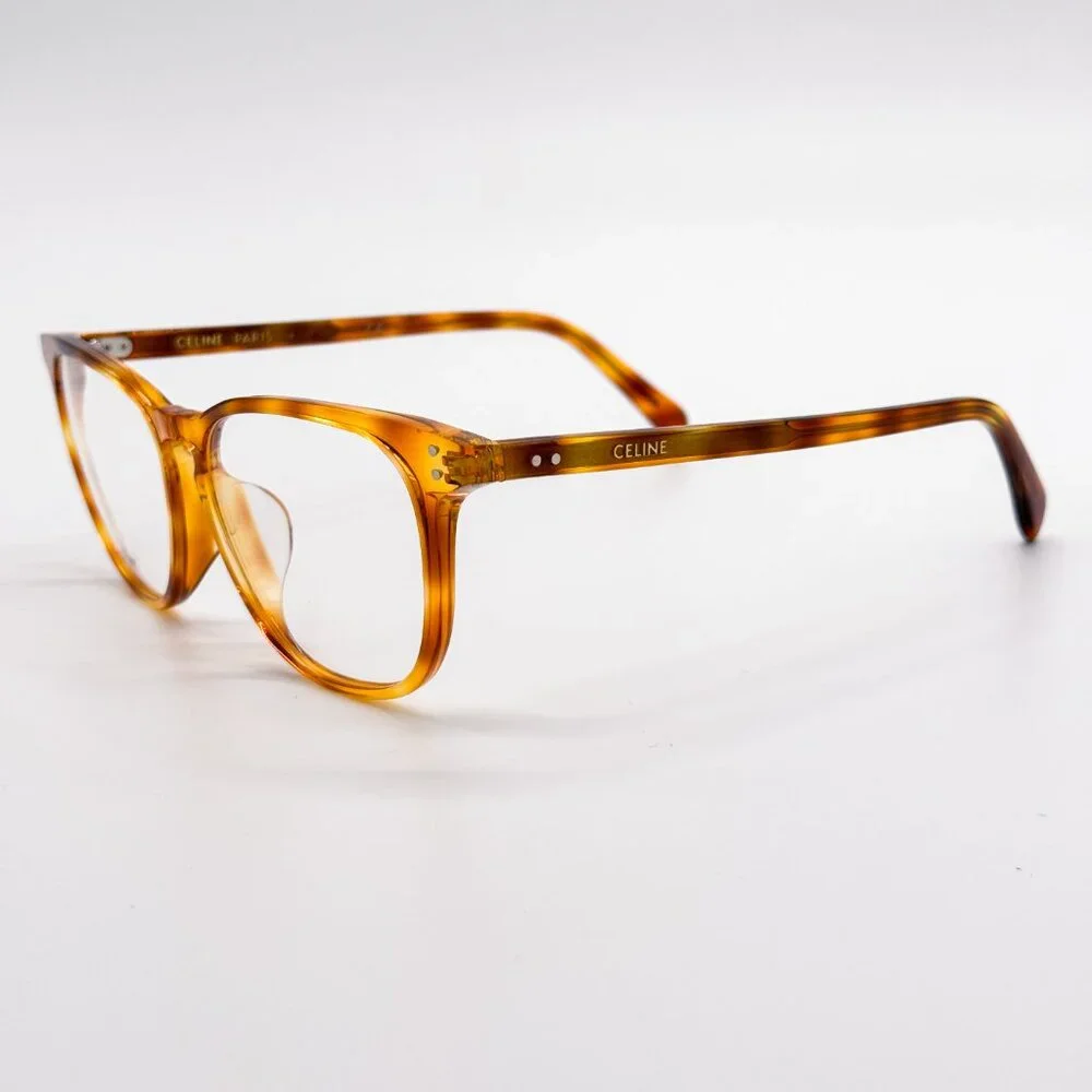 NEW CELINE CL50046F 053 EYEGLASSES WOMEN HAVANA ROUND EYEWEAR CELINE